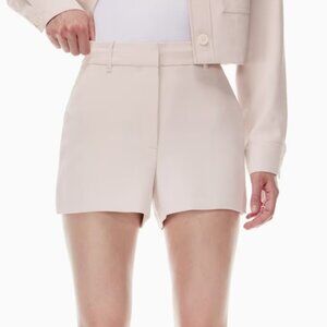 WILFRED Anthem Shorts Vin Gris High Waisted Crepe Dress Shorts 4 ARITZIA